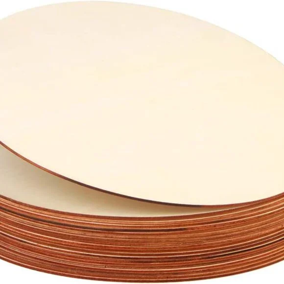 Breast Cancer Awareness 12" Round Thin Birch Handmade Wall Decor - Picture 2 of 5